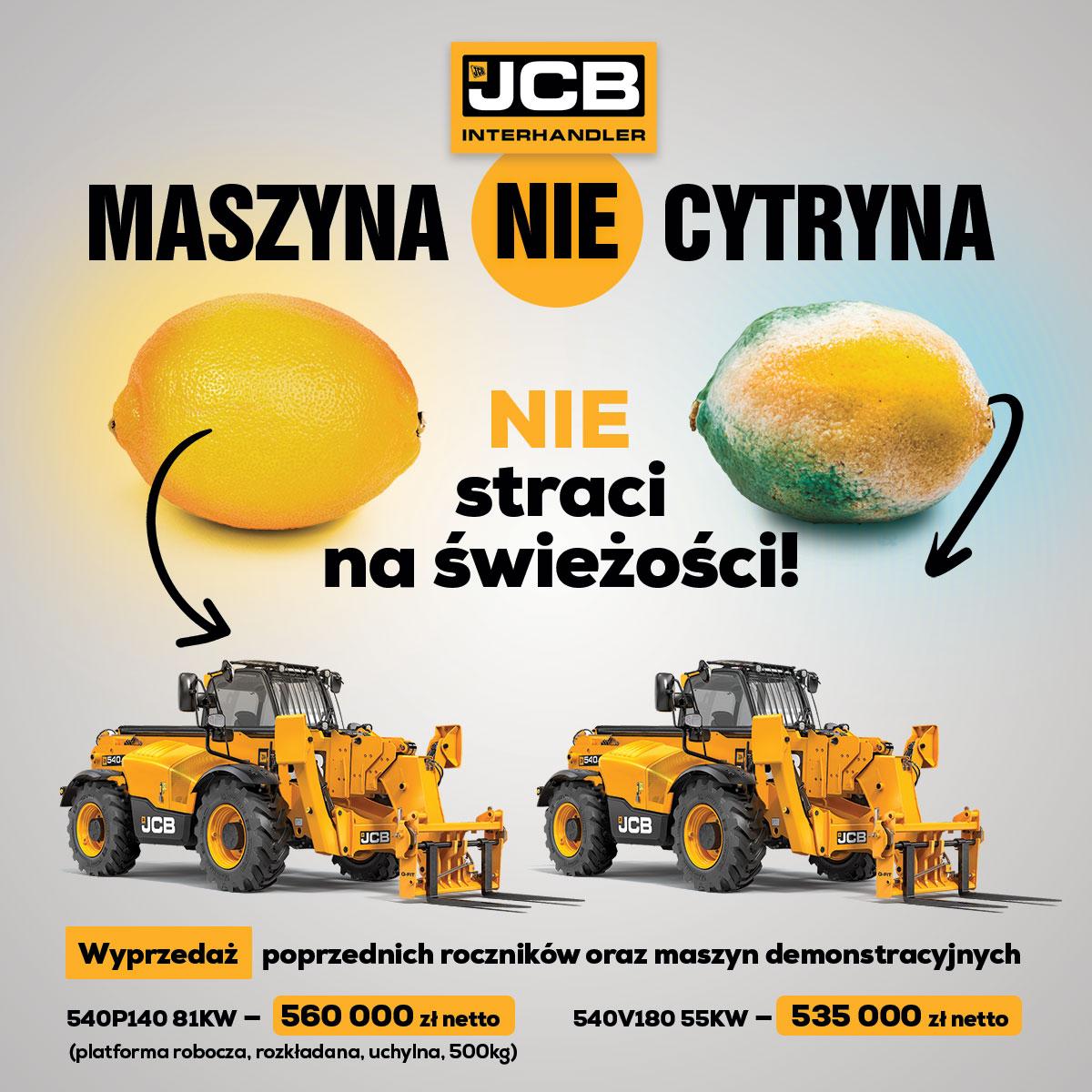 Ładowarki teleskopowe JCB w atrakcyjnej cenie!